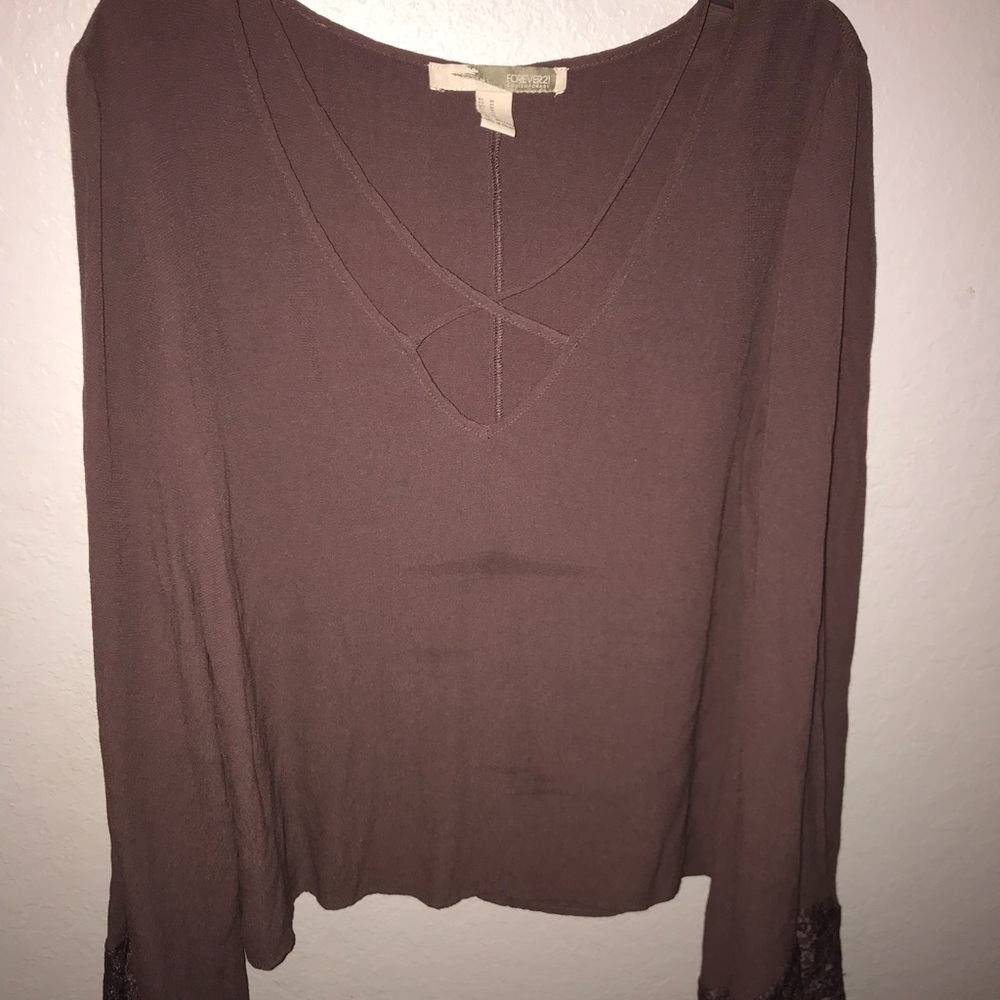 Forever 21 Bell Sleeved Top
